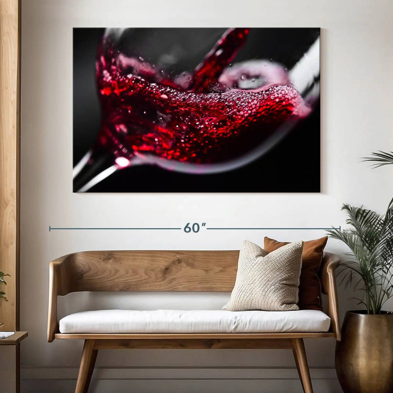 Vin rouge Yarlin, H 20 po x l 30 po