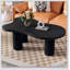 Table basse 44 po x 25,9 po facile à assembler avec plateau de 1,5 po d'épaisseur, parfaite pour les espaces de vie modernes-72708538