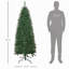 Sapin de Noël artificiel mince de 6 pi de hauteur non éclairé avec branches réalistes et 583 pointes
