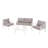 5 Piece Patio Conversation Sets-5956116-5956123