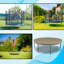Housse de protection pour trampoline d'extérieur robuste et imperméable, housse de protection durable pour trampoline résistante aux rayons UV-86762525