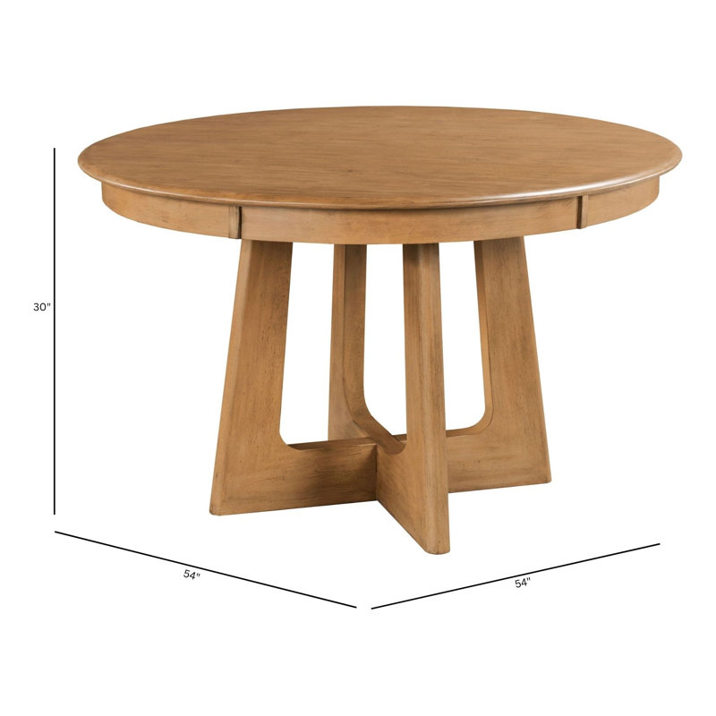 54" Round Pedestal Dining Table