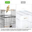 136cm Iron Play Top Floor Bird Cage with Wheels-661721025