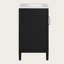 Meuble-lavabo moderne de 20 po avec lavabo en céramique, porte à fermeture douce, tablette réglable, support de rangement-1383565826