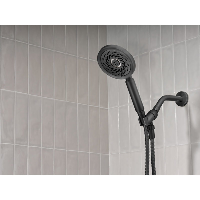 Matte Black Multi-Function Handheld Shower Head with Hose