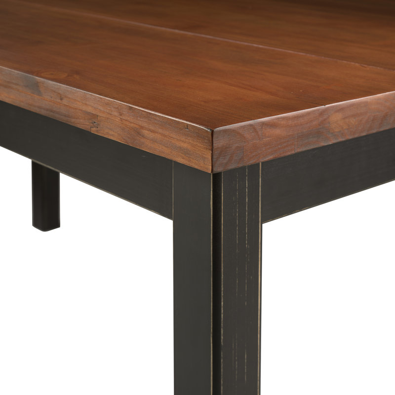Sunrise Pine Solid Wood Dining Table, Black Walnut