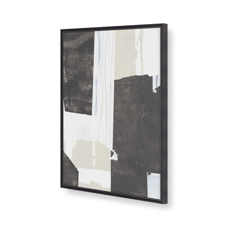 Fragments de contraste III, H 15,25 po x l 12,25 po, Encadrement ouvert, zinc vieilli