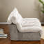 Canapé d'angle Compression Cloud, fauteuil individuel en chenille beige, canapé moderne pour appartement-907860780