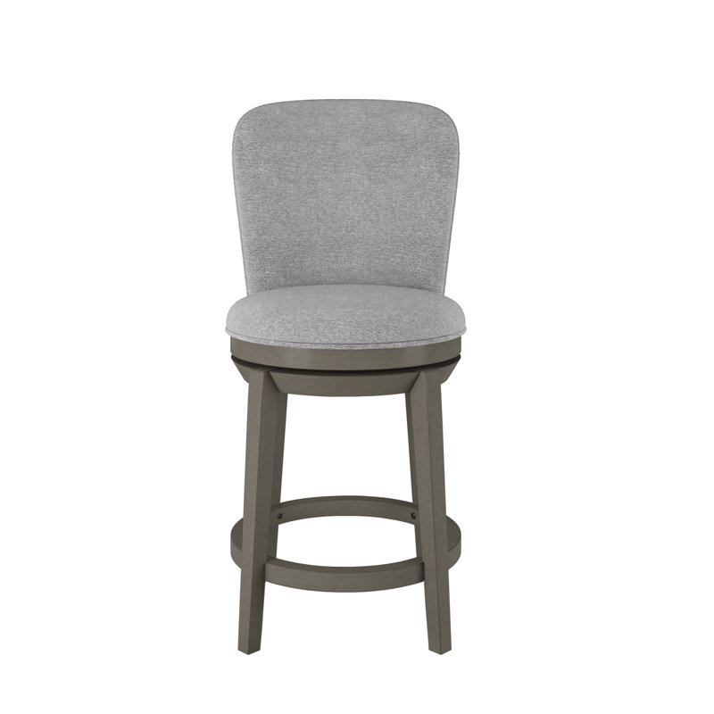Tabouret pivotant à hauteur de comptoir en bois Auman