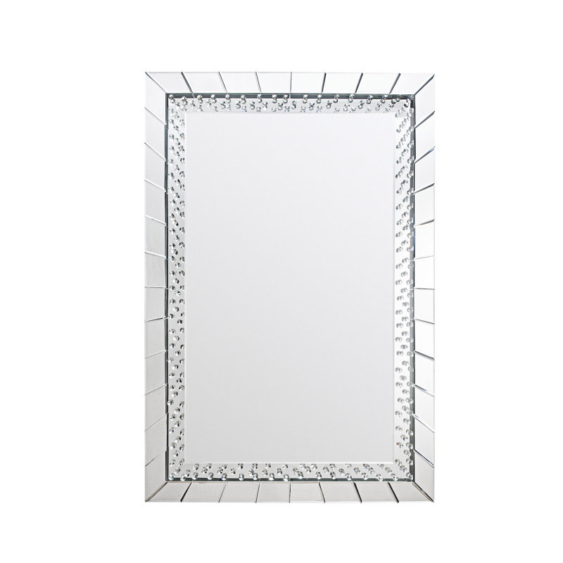 Faux Crystals Accent Mirror