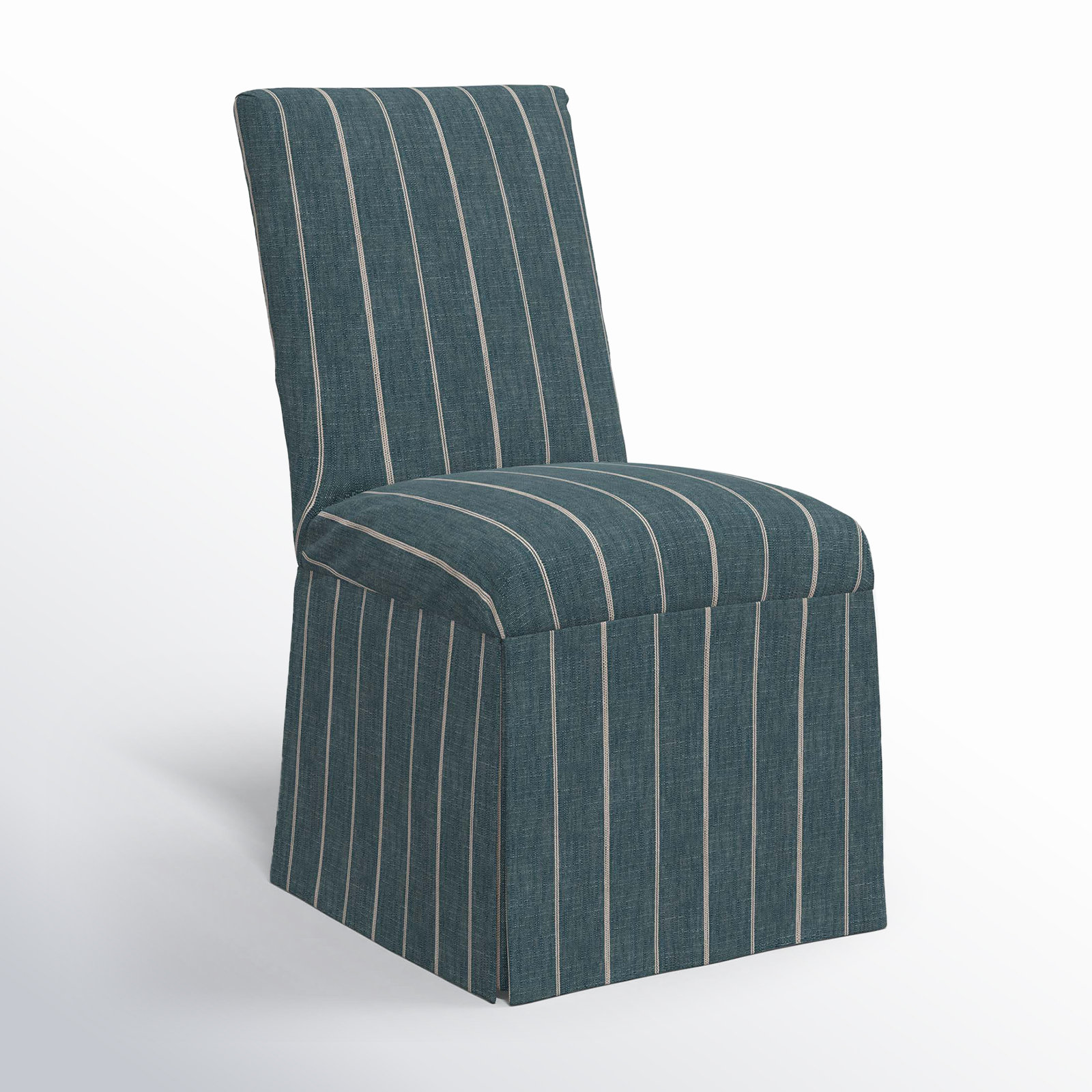 Silvia Parsons Dining Chair, Fritz Indigo Stripe