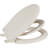 Round Toilet Seat Adult/Child, Built-In Potty Training Seat, Soft Quiet Close Non-Slip Seat, Easy to Install & Clean, Magnetic Kids Seat and Cover for Round Oval Toilets, Almond Color-123161796