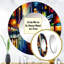 Premsingh coloré Manhattan Time Square I - NYC miroir, miroir mural rond traditionnel unique, impression d'art en métal-877696975