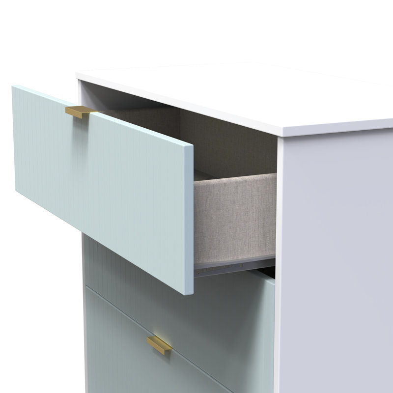 Berklie 77 cm W Chest of 3 Drawers, Duck/White