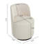 Chaise pivotante de style moderne Mid-Century avec revêtement en lin ergonomique-837799689