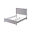 Lit à panneaux simple en bois rustique avec finition grise et fabrication solide pour chambre à coucher moderne au style contemporain-1524246073