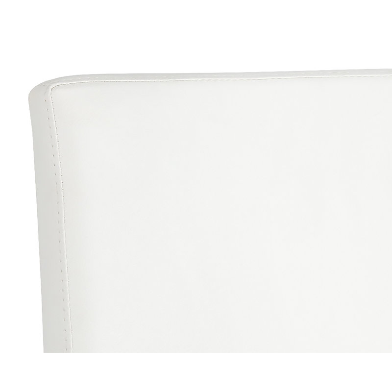 Chaise parsons Dita, Similicuir blanc