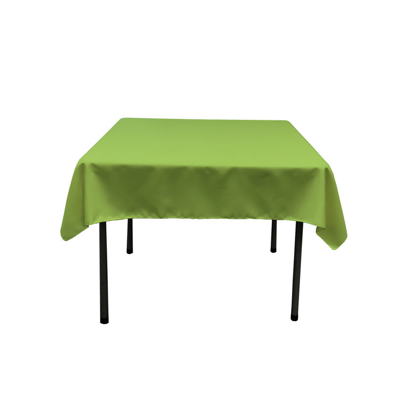 Nappe carrée de couleur unie Fisher Wayfair Basics®, Chaux, Carré de 58 po