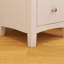 Table de chevet blanche avec 2 tiroirs