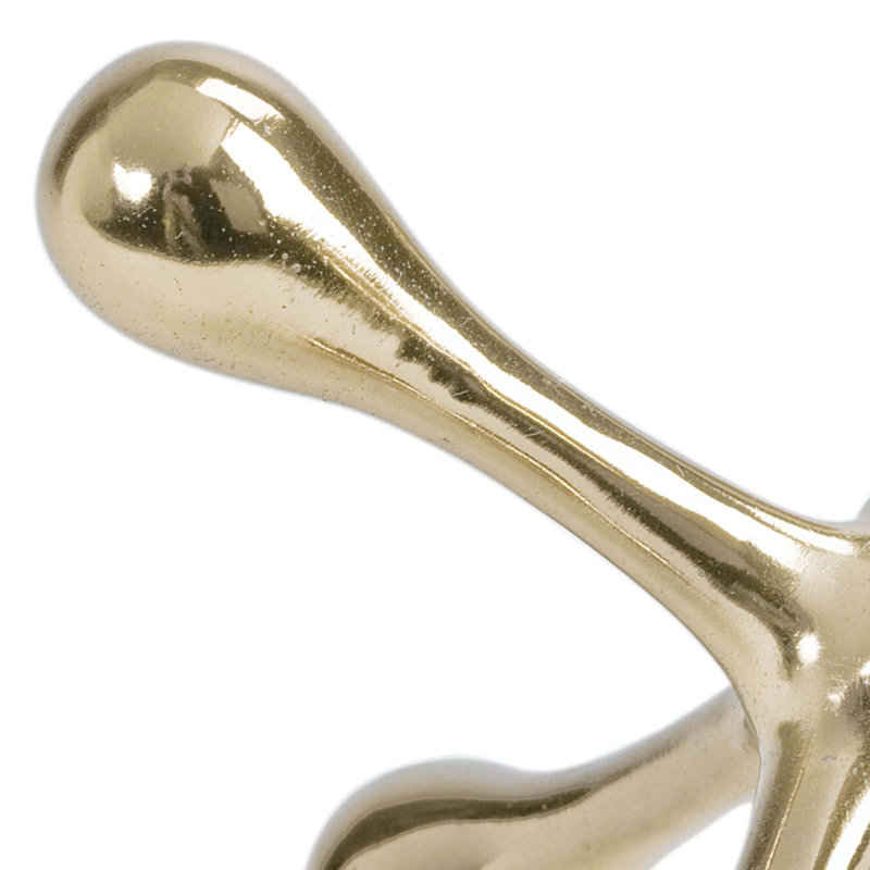 Modern Jack, 4" H x 5" W x 5" D, Gold