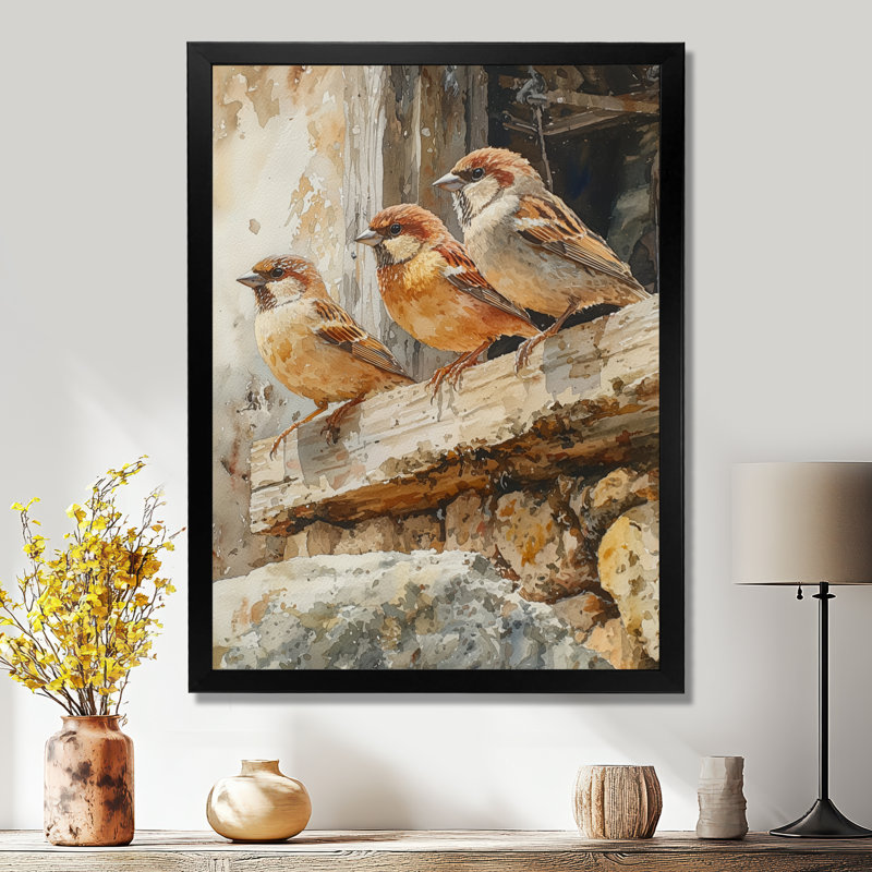 Fyffe - Animals Wall Art, Noir, noir, noir, noir, H 20 po x l 12 po, Reproduction encadrée d'une seule photo