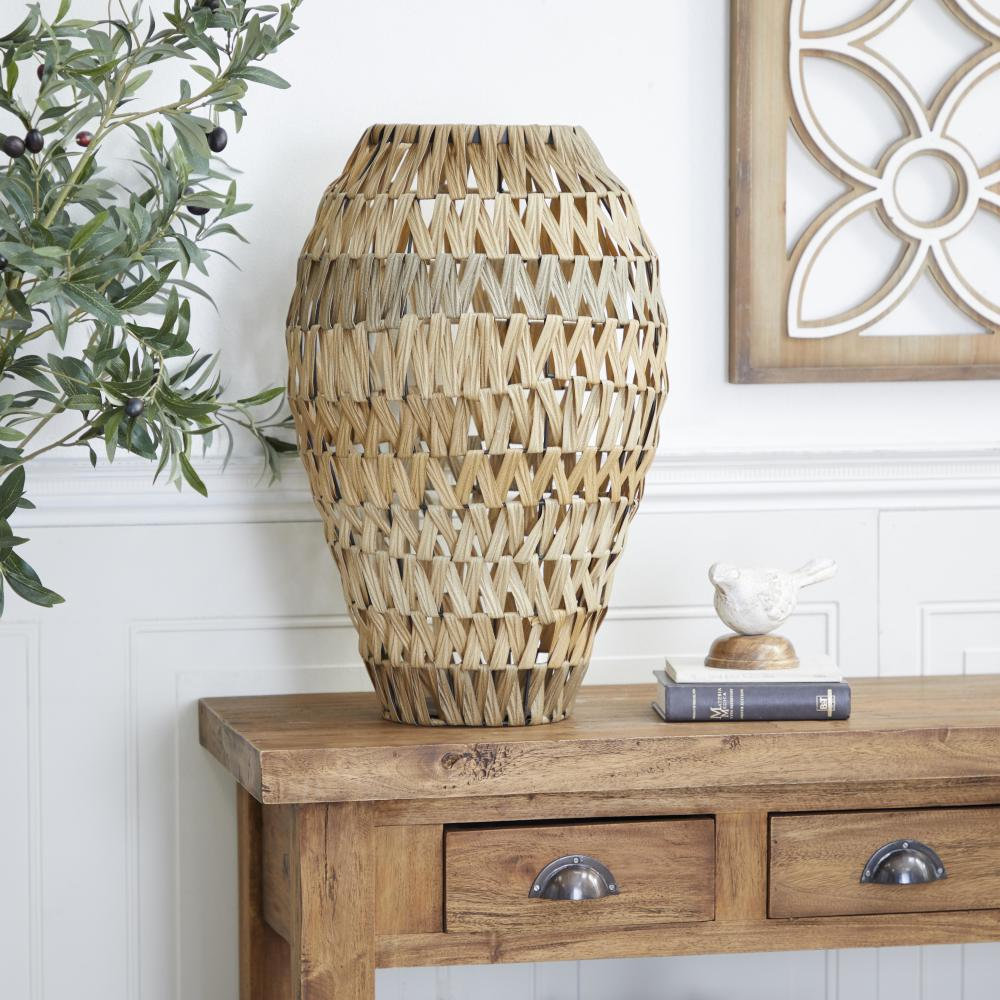 Theodora 22'' Handmade Seagrass Table Vase