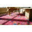 Tapis antique antique de couleur mauve à motif floral chinois