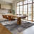 Washable Modern Rug Non-Slip Area Rug, Stain-Resistant Low Pile Indoor Carpet, Contemporary Foldable Print Floor Mats-295794890
