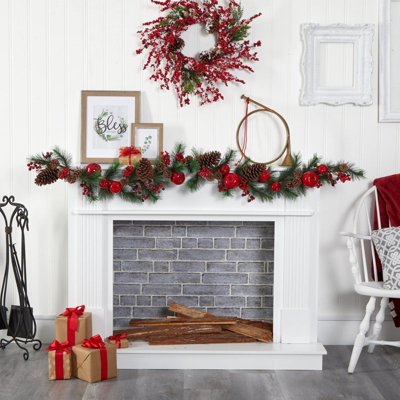 Apple, Berry and Pine Cone Artificial Garland