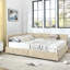 Grand lit capitonné avec rangement capitonné, cadre de canapé-lit avec dossier et accoudoirs confortables, grand lit pour chambre à coucher, salon-1059799895