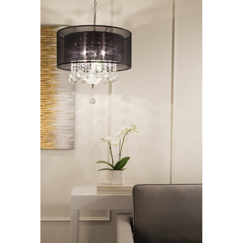 Lustre cylindrique unique à 3 lumières Jalisa