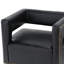 Fauteuil demi-tonneau pivotant de 29,5 po Roye-69443766