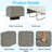 Convertible Ottoman With A Folding Sofa Bed, Frame, Memory Mattress And Tufted Design-1404835670