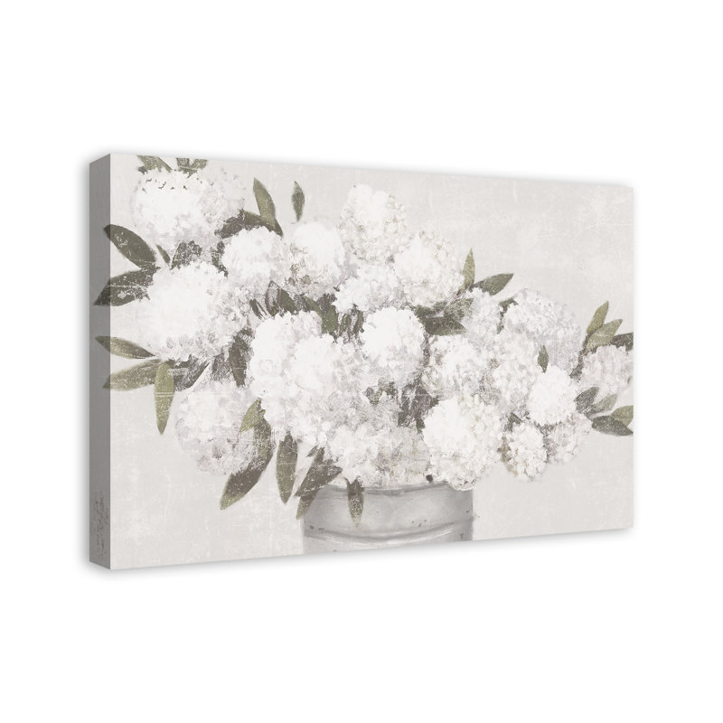 " Gray Distressed Hydrangeas "