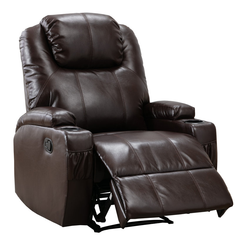 Fauteuil inclinable manuel en similicuir Alizee