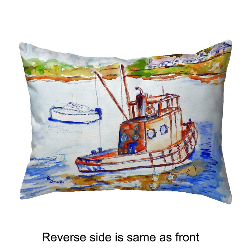  Coussin intérieur / extérieur Rusty Boat, 11 po x 14 po
