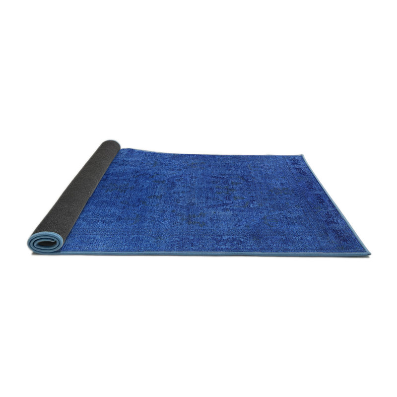 Tapis oriental bleu, Rond 4 pi