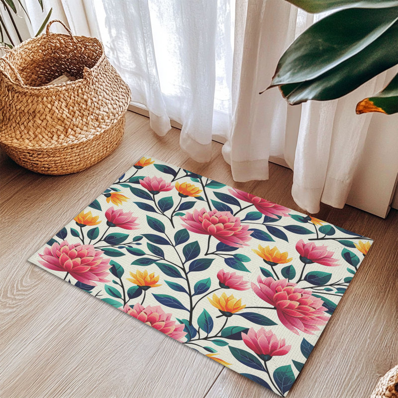 Tapis tressé Floral, Rectangulaire 3 pi x 5 pi