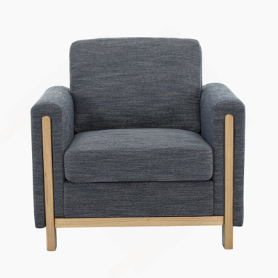 Fauteuil rembourré en tissu Harmonia
