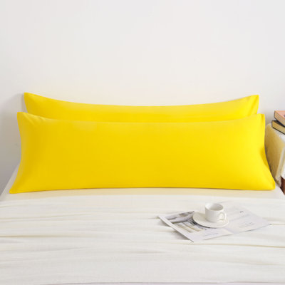 Taie d'oreiller corporelle en microfibre hypoallergénique 2 pièces