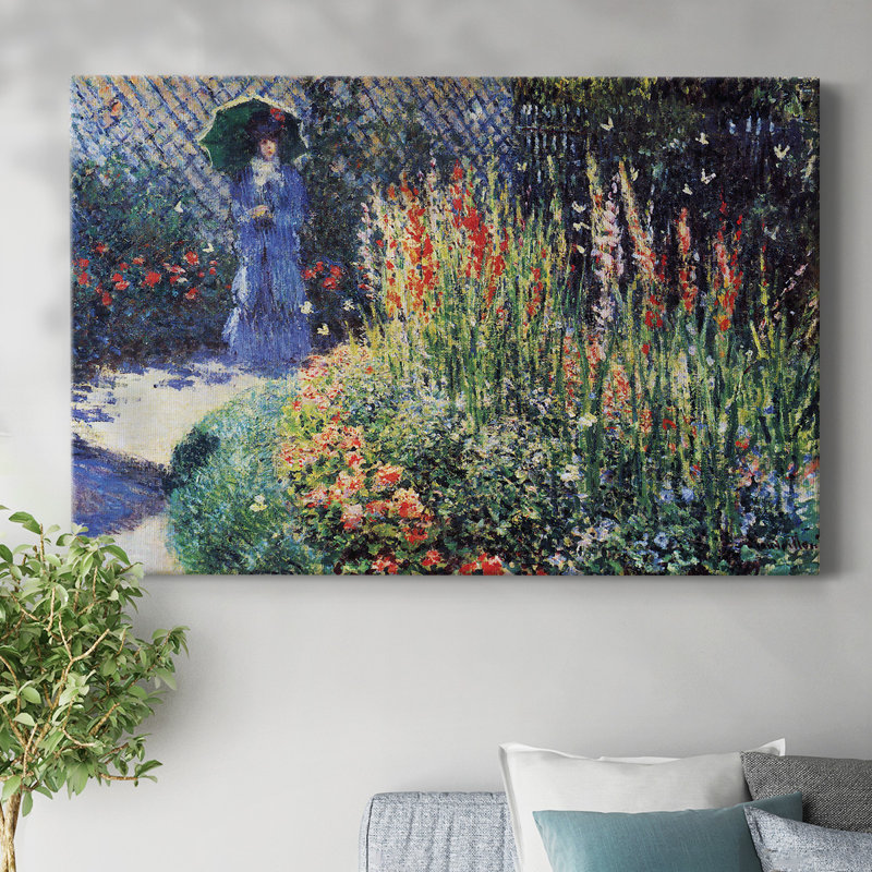 «Gladiolas» par Monet-Gallery, toile tendue, H 12 po x l 18 po