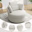 Fauteuil pivotant rembourré avec coussins Niama-1314277820