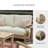 Arikka 55.5'' Wide Straight Eucalyptus Loveseat with Cushions