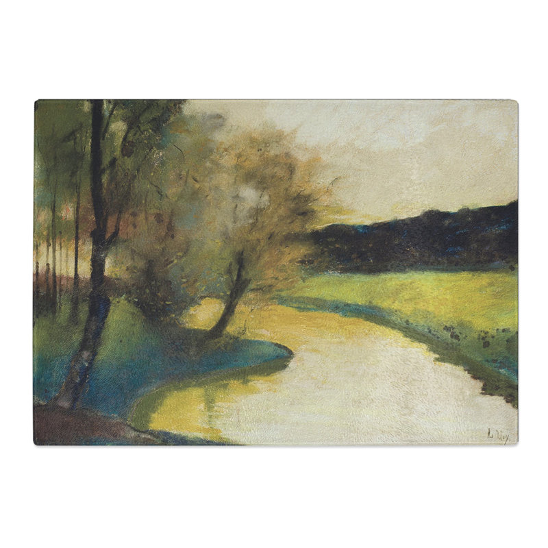Autumn Stream by Lesser Ury Chopping Board, 0.4cm H x 20cm W x 29cm L