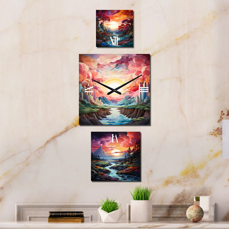 Lyubka Metal Wall Clock