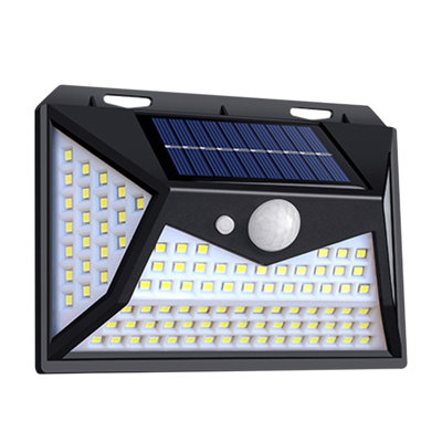 Night Light Solar Outdoor Lights, Motion Sensor Solar Powered Lights 3 Modes With 118 LED Lamp Beads, Wall Security Lights For Fence Yard Garden Patio Front Door (1 Pack)