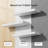 Floating Shelves, Wall Shelves For Bathroom/Living Room/Bedroom/Kitchen Decor, White Shelves With Invisible Brackets Set Of 3 - AMFS08