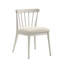 2 chaises d'appoint en bois massif blanc pour la salle à manger et le salon de cuisine idéal pour un assemblage rapide, 20,63 po de profondeur, 22,19 de largeur, 31,3 de hauteur,-1353570594-1353570599