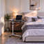 C Table and Wheel Side Table