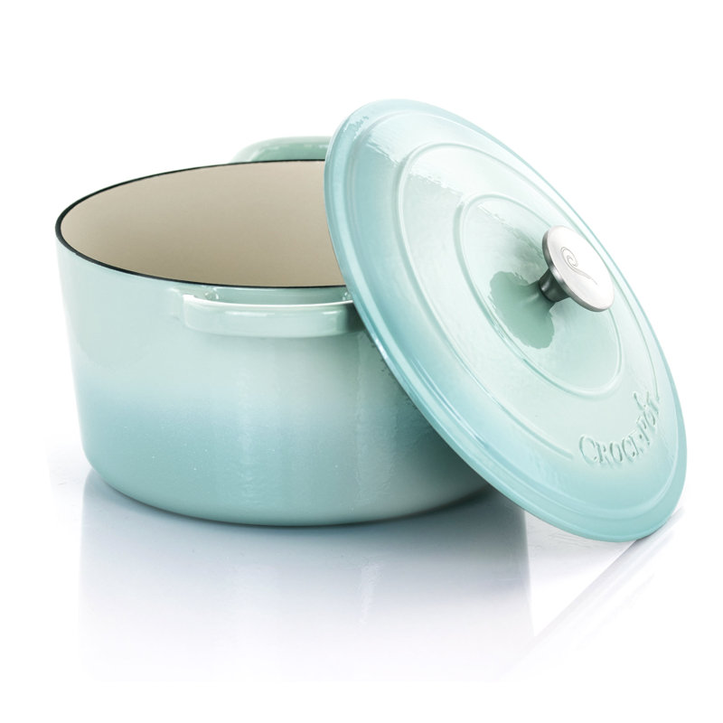 Cocotte en fonte émaillée Crock-Pot Artisan, Bleu, 7 pte